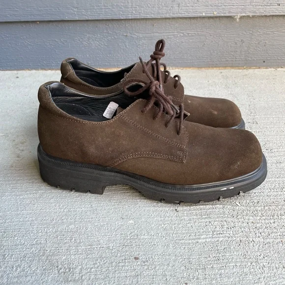Dr Martens Oxford Suede Leather Shoes Y2K - Size 8 - Picture 3 of 7